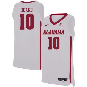 Men Delaney Heard White University of Alabama #10 NCAA Jerseys