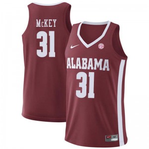 Men's Derrick McKey Crimson University of Alabama #31 NCAA Jerseys