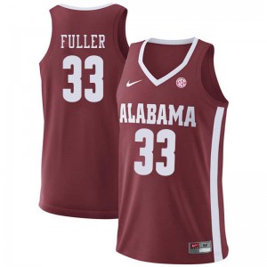 Men's Landon Fuller Crimson Alabama #33 University Jerseys