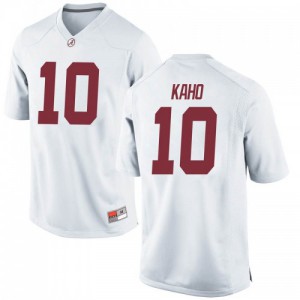 Men Ale Kaho White Alabama Crimson Tide #10 Game Stitched Jersey