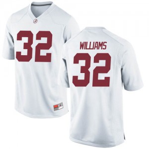 Mens C.J. Williams White University of Alabama #32 Game College Jersey