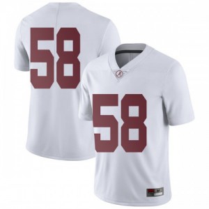 Mens Christian Barmore White Bama #58 Limited Official Jerseys