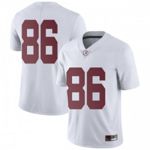 Men Connor Adams White Bama #86 Limited Official Jerseys
