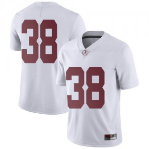 Mens Jalen Edwards White University of Alabama #38 Limited Stitched Jerseys
