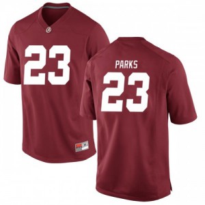 Mens Jarez Parks Crimson Bama #23 Game College Jerseys