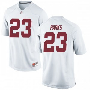 Men Jarez Parks White Bama #23 Replica NCAA Jerseys