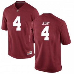 Mens Jerry Jeudy Crimson University of Alabama #4 Replica Player Jersey