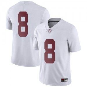 Mens John Metchie III White Bama #8 Limited High School Jersey