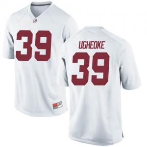 Men Loren Ugheoke White Alabama #39 Game Stitch Jerseys