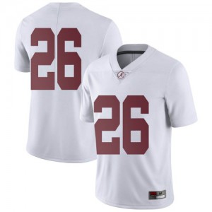 Mens Marcus Banks White Bama #26 Limited College Jersey
