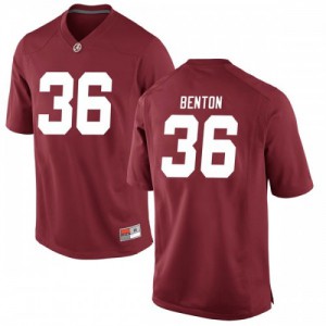 Mens Markail Benton Crimson University of Alabama #36 Replica Official Jerseys