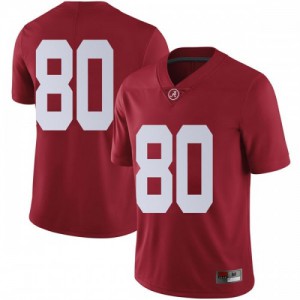 Men Michael Parker Crimson Alabama #80 Limited Stitched Jerseys
