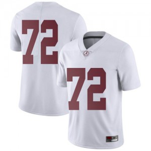 Mens Pierce Quick White University of Alabama #72 Limited Stitched Jerseys