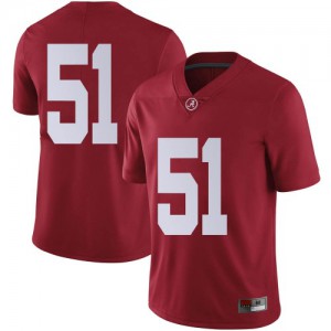Men's Tanner Bowles Crimson Bama #51 Limited Embroidery Jerseys