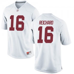 Mens Will Reichard White Alabama #16 Replica Player Jerseys