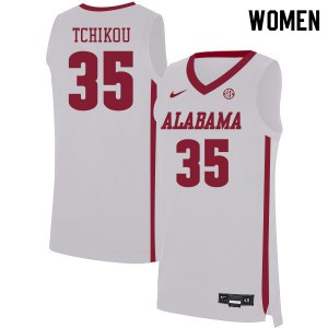 Womens Alex Tchikou White Alabama Crimson Tide #35 Alumni Jersey