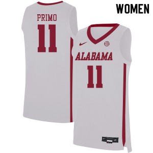 Women Joshua Primo White Alabama #11 Stitched Jerseys