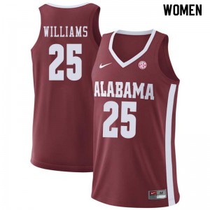 Women's Mo Williams Crimson University of Alabama #25 University Jerseys