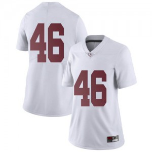 Womens Christian Swann White Alabama #46 Limited Embroidery Jersey