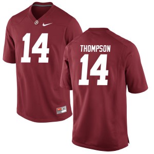 Women Deionte Thompson Crimson Alabama Crimson Tide #14 Game Football Jerseys