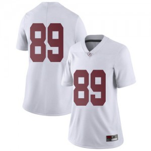 Womens Grant Krieger White Bama #89 Limited Stitch Jersey