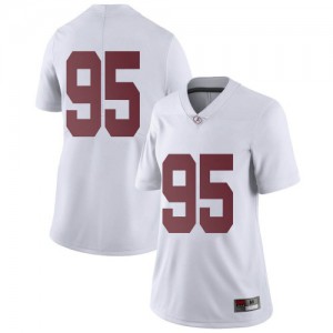 Womens Ishmael Sopsher White Alabama #95 Limited Official Jersey