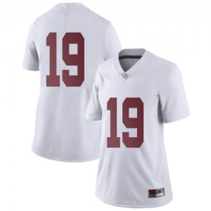 Womens Jahleel Billingsley White Alabama #19 Limited Official Jersey
