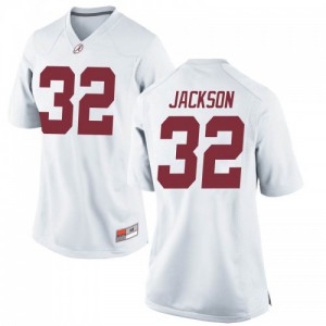 Women's Jalen Jackson White University of Alabama #32 Replica Stitched Jerseys