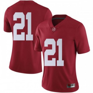 Womens Jared Mayden Crimson University of Alabama #21 Limited Official Jersey