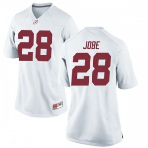 Womens Josh Jobe White Alabama #28 Replica Football Jersey