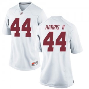 Women's Kevin Harris II White Alabama Crimson Tide #44 Replica High School Jerseys