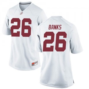 Womens Marcus Banks White University of Alabama #26 Game College Jerseys