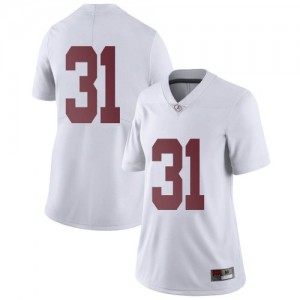 Womens Michael Collins White Bama #31 Limited Football Jersey