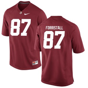 Womens Miller Forristall Crimson University of Alabama #87 Game Official Jersey