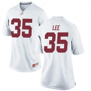 Womens Shane Lee White Alabama #35 Game University Jerseys