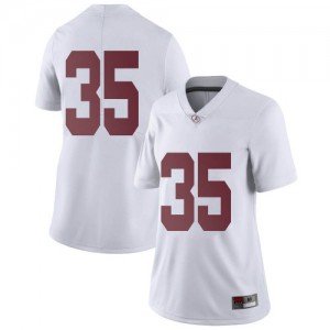 Womens Shane Lee White Bama #35 Limited College Jersey
