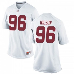 Women's Taylor Wilson White Alabama #96 Game Stitched Jersey