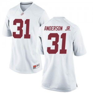 Women Will Anderson Jr. White University of Alabama #31 Replica Stitch Jersey