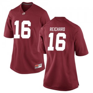 Womens Will Reichard Crimson University of Alabama #16 Replica Official Jerseys
