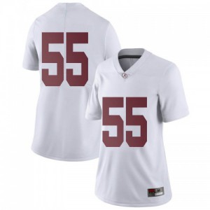 Women William Cooper White Bama #55 Limited Official Jerseys