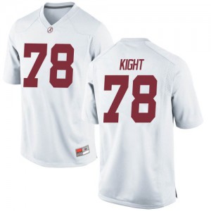 Youth Amari Kight White Alabama #78 Game Stitch Jersey