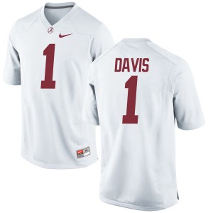 Youth Ben Davis White Bama #1 Limited College Jersey