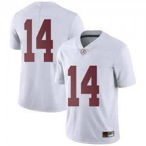 Youth Brian Branch White Alabama #14 Limited Embroidery Jersey