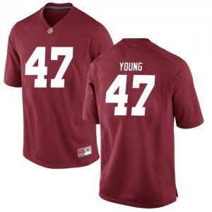 Youth Byron Young Crimson Bama #9 Replica Embroidery Jerseys