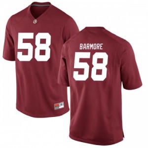 Youth Christian Barmore Crimson Bama #58 Game Embroidery Jerseys