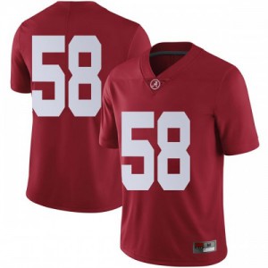 Youth Christian Barmore Crimson University of Alabama #58 Limited College Jersey