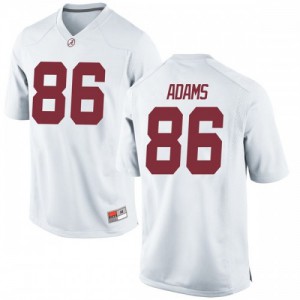 Youth Connor Adams White Alabama #86 Game College Jersey