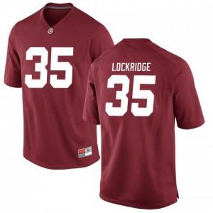 Youth De'Marquise Lockridge Crimson University of Alabama #35 Replica Official Jerseys