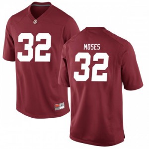 Youth Dylan Moses Crimson University of Alabama #32 Game Embroidery Jersey