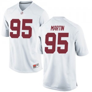 Youth Jack Martin White Bama #95 Game Official Jerseys